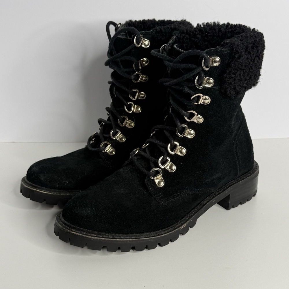 Steven By Steve Madden Black Boots Women’s Size 6.5M Sherpa